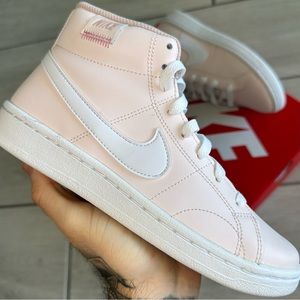 NIKE COURT MID PINK SNEAKERS